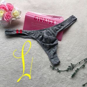 新品 メンズ Lサイズ CLOKICX 男前  グレー  ぴったり ストレッチ sexy Tバック ビキニブリーフ ショーツ パンツの画像1