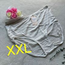 新品　XXLサイズ 大きいサイズ　グレー　エロ可愛い　マダム　ビキニ　スタンダード　パンツ　ショーツ　レディース下着_画像1