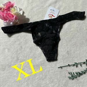 新品 メンズ　XLサイズ　YINSHIWEI ブラック　ハート柄 もっこり Tバック sexy ビキニブリーフ メンズ下着　ショーツ　パンツ