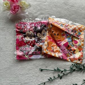 新品　2点セット　プーさん　ミッキー　ミニー　巾着　コップ袋　タオル　可愛い 雑貨 ミニタオル　福袋 コップ袋 ディズニー 給食袋