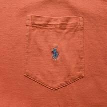 90s USA企画 Polo by Ralph Lauren ポケット Tシャツ　90年代 ポロバイラルフローレン 半袖 刺繍ワンポイント ポケT オールド ビンテージ_画像6