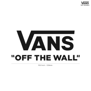 【VANS】バンズ★01★ダイカットステッカー★切抜きステッカー★10.0インチ★25.4cm