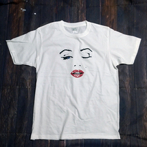 送料込 【Marilyn Monroe/マリリン・モンロー】青目 / ホワイト★選べる5サイズ/S M L XL 2XL/ヘビーウェイト 5.6オンス_画像2