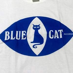 送込【Blue Cat Records 】青猫音/ブルーキャット/ホワイト★選べる5サイズ/S M L XL 2XL/ヘビーウェイト 5.6オンス