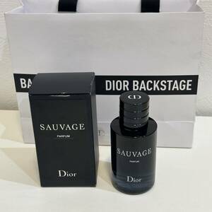 【袋・箱付き】香水 Dior ディオール SAUVAGE ソヴァージュ オードゥ パルファン 60ml 残9割ほど※画像ご確認下さい　クリスチャン 