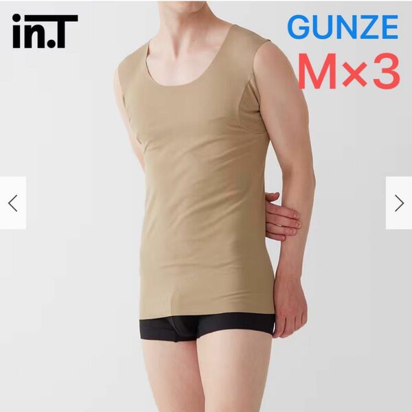 GUNZE Tシャツ専用インナー in.T ベージュ M