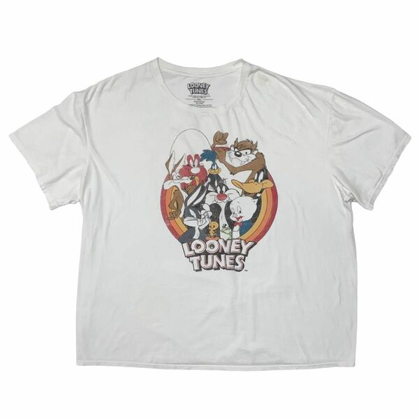 LOONEY TUNES ルーニー チューンズ キャラクター 半袖 Tシャツ Tee トップス T SHIRT キャラT 古着