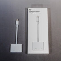 Apple純正　Lightning - Digital AVアダプタ ★ HDMI ライトニング変換ケーブル A1438_画像1