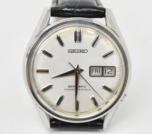 【1円スタート】 SEIKO セイコー 腕時計 手巻き メンズ イルカ 刻印 6216-9000 SEIKO Matic 39石 王冠 シルバー系 アンティーク