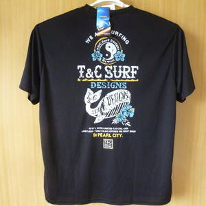 ☆大きいサイズ☆新品☆3L メンズ T&C DRY 半袖Tシャツ ブラック クジラプリント ビッグサイズ 部屋着 トップス クルーネック 吸汗速乾