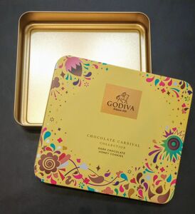 GODIVA 空き缶 缶 箱 空き箱 収納 入れ物 小物入れ チョコレート