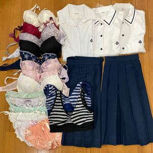 5 1 コスプレ衣装 未使用 女の子用 夏 高校 制服 上下セット まとめ品 匿名発送