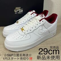 1円スタート売切り 新品未使用 NIKE AIR FORCE 1 ’07 SE ナイキ エアフォース 1 ’07 SE スニーカー 完売品 国内正規 29cm 箱付き_画像1