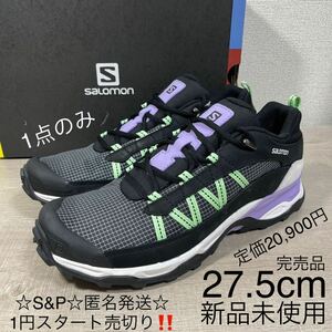 1円スタート売切り 新品未使用 サロモンsalomon Shelter Low LTR スニーカー 27.5cm 完売品 定価20,900円 1点のみ 登山 トレッキング