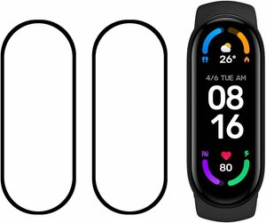 Xiaomi Mi band 6 フイルム 【2枚セット 日本製素材 - 高 品質 】 シャオミ Mi band 6 強化ガラス 液晶 Xiaomi band 6 T154