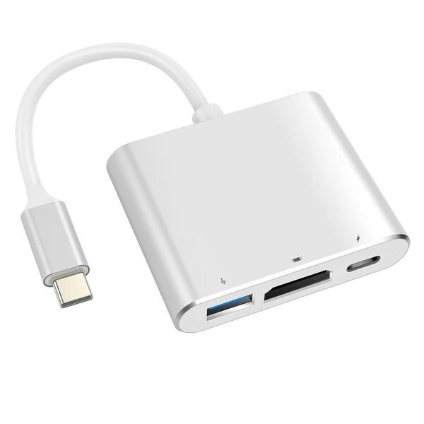 USB Type C HDMI アダプタ４K 解像度 3-in-1 T112