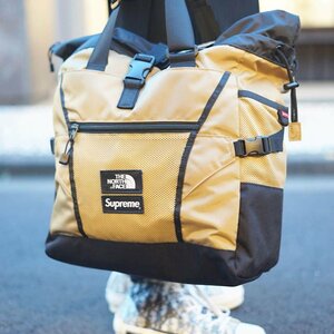 ☆ 20SS Supreme シュプリーム The North Face Adventure Tote ノースフェイス アドベンチャー トート ショルダー バッグ (ゴールド金)EMS