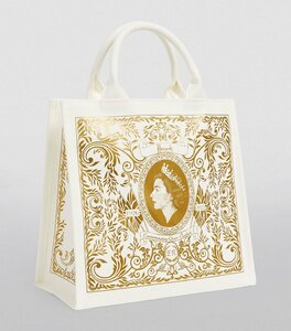 Harrods ハロッズ Small Cotton Elizabeth II Commemorative Tote Bag　エリザベス女王追悼トートバッグ・Sサイズ