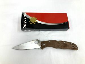 16[F29]* used * Spy darukoSPYDERCO folding knife ENDURA [ knife outdoor leisure camp hunting ]