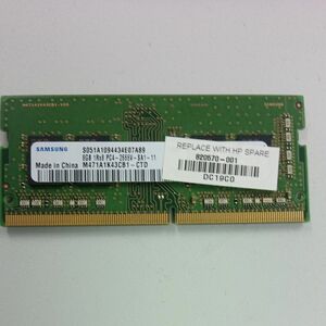 SAMSUNG PC4-21300 DDR4-2666 8GB ノートPC用 SO-DIMM M471A1K43CB1-CTD