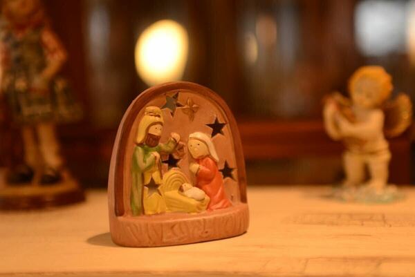 湯布院 アンティーク 人形 ドール 星に願いを 陶器製 置物 縁起物 照明 キャンドル ランプ
