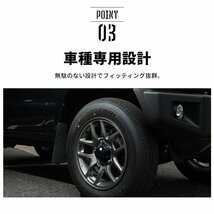 数量限定 \1スタート 新型 ジムニー JB64 マッドフラップ/ブラック_画像6