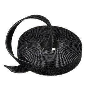  Magic clamping band 10mm type hook and loop fastener hook surface . loop surface both sides black length approximately 5m cable summarize in car wiring family company CTES105