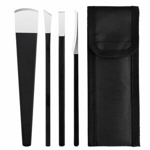 pedicure knife 4 point set height manganese steel high endurance enduring wear material flat blade knife set nail care pair nail. . repairs . leather cut . angle quality taking .CKSET41