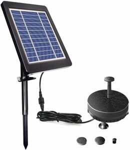  solar fountain pump LED light attaching . pump fountain pump solar panel departure electro- pump sun light departure electro- accumulation of electricity nighttime use possibility . garden garden for LSP035