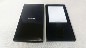 CHANELシャネル2WAY手鏡スクエアノベルティ非売品ブラック黒 ハンドミラースタンドミラー 送料無料