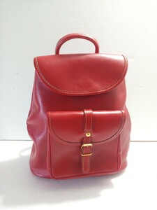  original leather rucksack smaller red color 