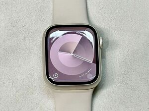  super Medama!1 jpy plan * beautiful goods Apple Watch series8 41mm Star light aluminium Apple watch GPS model series 8 battery 100%
