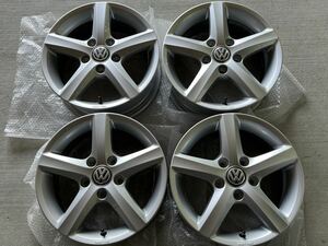 VW フォルクスワーゲン 純正 15インチホイール 4本セット 6J×15 PCD112 5H ET43 Volkswagen Golf ゴルフ Audi スタッドレス