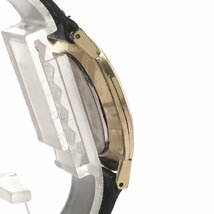 1円スタート 稼働品 SEIKO セイコー CHARIOT シャリオ 2220-0180 手巻き 機械式 ラウンドフェイス 2針 革ベルト ゴールド文字盤 メンズ_画像5