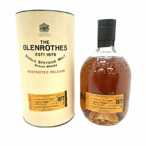 １円スタート 未開栓 GLENROTHES グレンロセス シングルスペイサイド 1972-1996 24年 リストリクテッド リリース ウイスキー 700ml 43度 酒