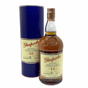 １円スタート 未開栓 Glenfarclas グレンファークラス 12年 シングルモルト スコッチ ウイスキー 1000ml 1L 43度 箱付き お酒 古酒