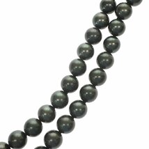 1円スタート 美品 黒蝶真珠 ネックレス 35粒 35P 12.00-14.00mm 大粒 pearl 金具 SILVER シルバー アクセサリー レディース ソーティング_画像3