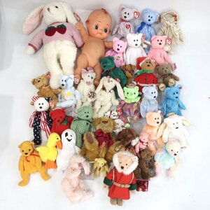 １円スタート ぬいぐるみ 39点セット キューピー人形 熊 くま 兎 ウサギ アヒル 等 動物 おもちゃ インテリア コレクション