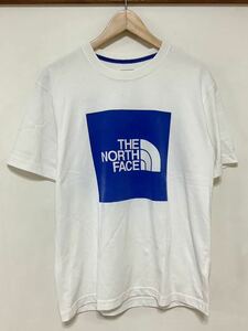 む1364 THE NORTH FACE ノースフェイス 半袖Tシャツ M ホワイト ボックスロゴプリント 