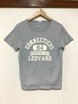 ほ1312 Champion OLIVE des OLIVE チャンピオン 半袖Tシャツ レディース M グレー ロゴプリント _画像1