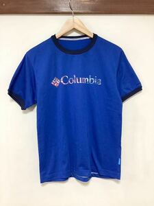 む1316 Columbia コロンビア 半袖Tシャツ ブルー OMNI-WICK アウトドア 