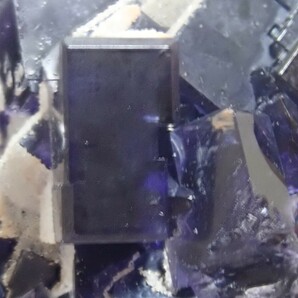 【美しい長方形結晶】フローライト&クォーツ スペイン産 蛍石&水晶 原石 標本の画像1