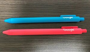 Google 純正ボールペン2本セット　アメリカGoogle本社グッズストア購入品　グーグル　※インクは黒色（ブラック）