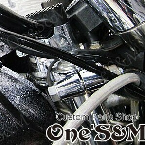 C1-21BK メッシュ ブレーキ ホース 110cm NSR50 AC10 NSR80 HC06 NS50F AC08 MBX50 AC03 MBX80 HC04 CBX125F NS125R NS250F NS250R NS400F の画像6