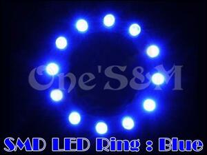 E8-2BL SMD LEDリング イカリング 青 GS400/400E GSX250E/400E ザリ ゴキ GSX400/400F GT380 インパルス GK79A イナズマ400/1200 汎用