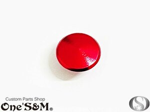 O2-12RD 赤色 1個 M6 アルミ製 キャップスクリュー ボルト キャップ カバー メクラ アルマイト加工済み