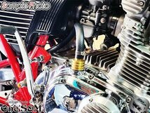 H20-33BRS 真鍮製 4段フィン仕様オイルフィラーキャップ ホース付 GPZ1100F Z750FX Z1000MK-II Z1 Z2 Z750RS Z900 GPZ250用_画像10