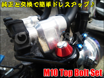 M3-34RD M10 トップブリッジ 固定ボルト ボルトキャップ ボルトカバー 2個Set モンキー ゴリラ Z50J AB27 ダックス シャリー ST50 CF50用_画像7