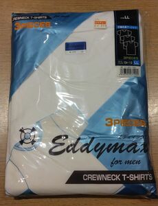 《新品》メンズ 半袖丸首 Tシャツ 3枚セット LLサイズ 肌着 インナー アンダーシャツ 紳士物 c130/222