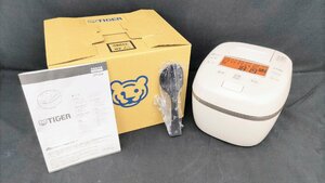 T1967 unused goods TIGER Tiger pressure IH jar rice cooker (.. length ) JPI-G100 ecru white WE 2022 year made 5.5.. foam fire ....ja-